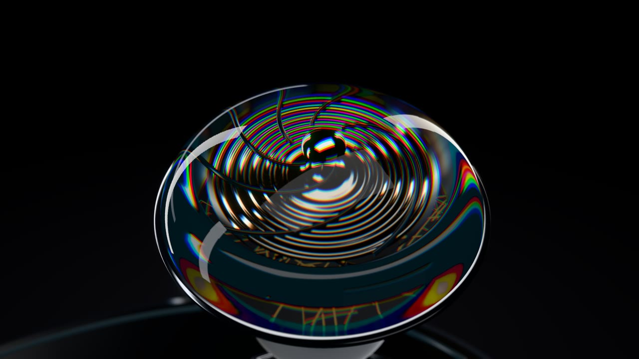 Glass Product Render — Aura — Hear the Light