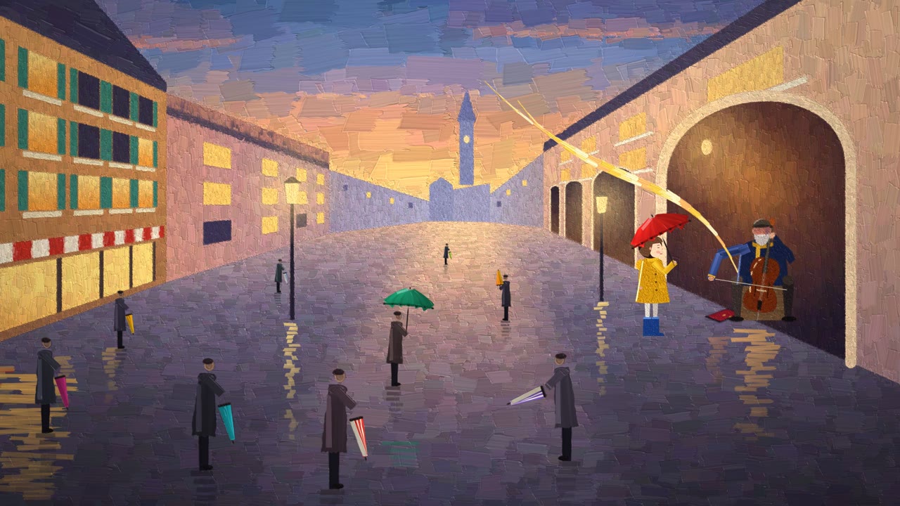 Impasto Oil Painting — The Colour of Rain