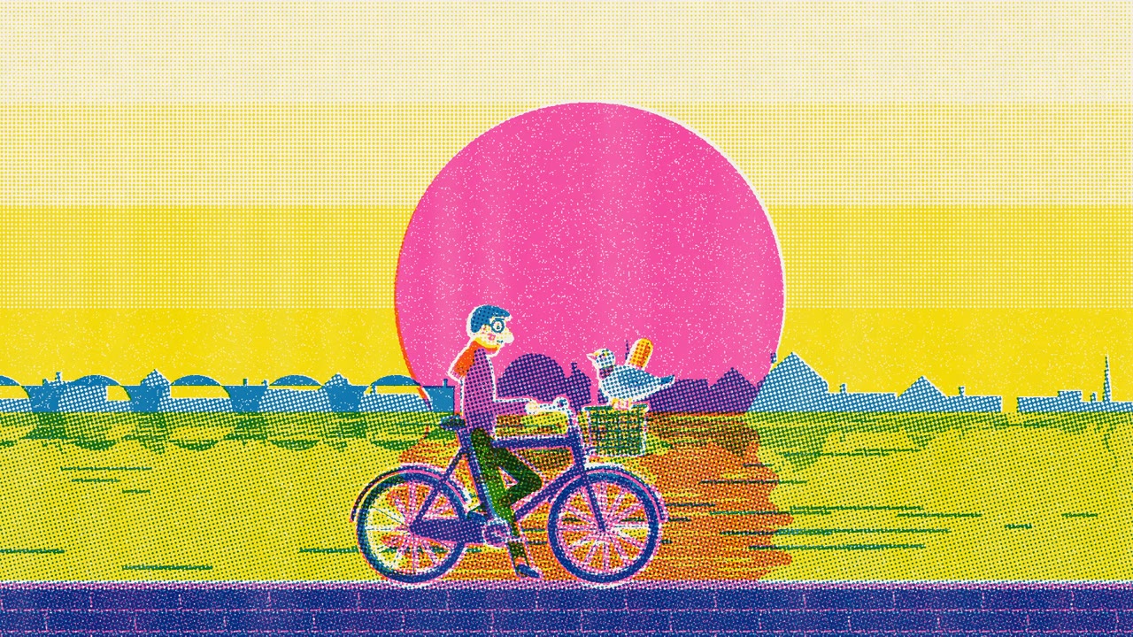 Risograph Print — Sunday Ride