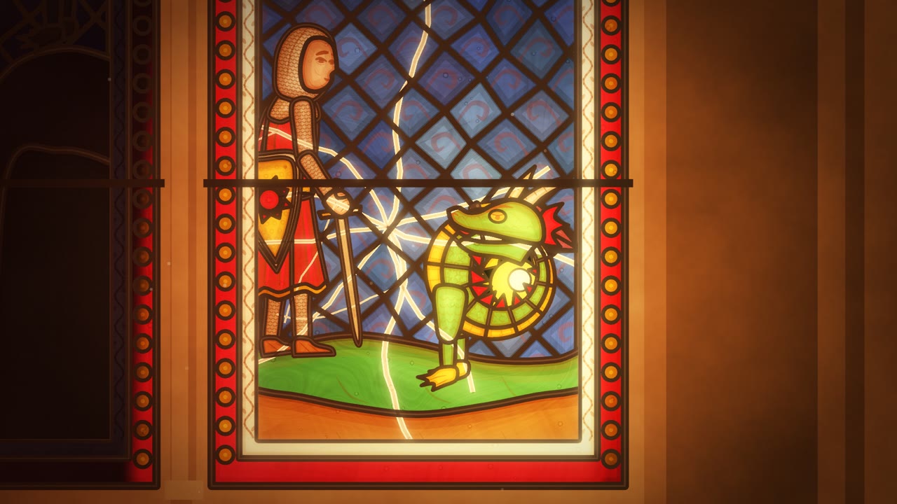 Stained Glass — The Dragon of the East Window