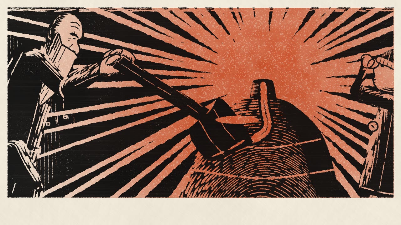 Woodcut Print — The Bell Founder